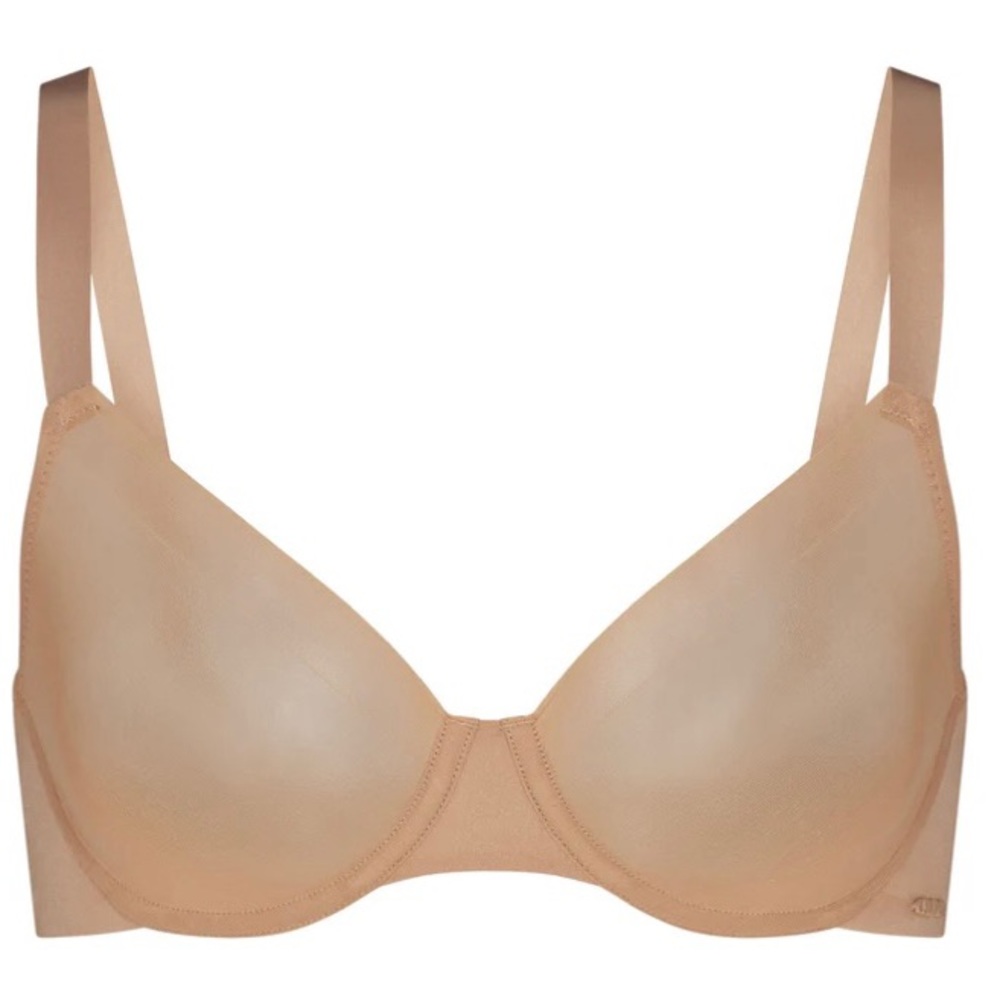 Skims NO SHOW MOLDED UNLINED DEMI BRA- CLAY. 36D